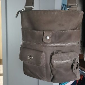 Roots crossbody leather bag